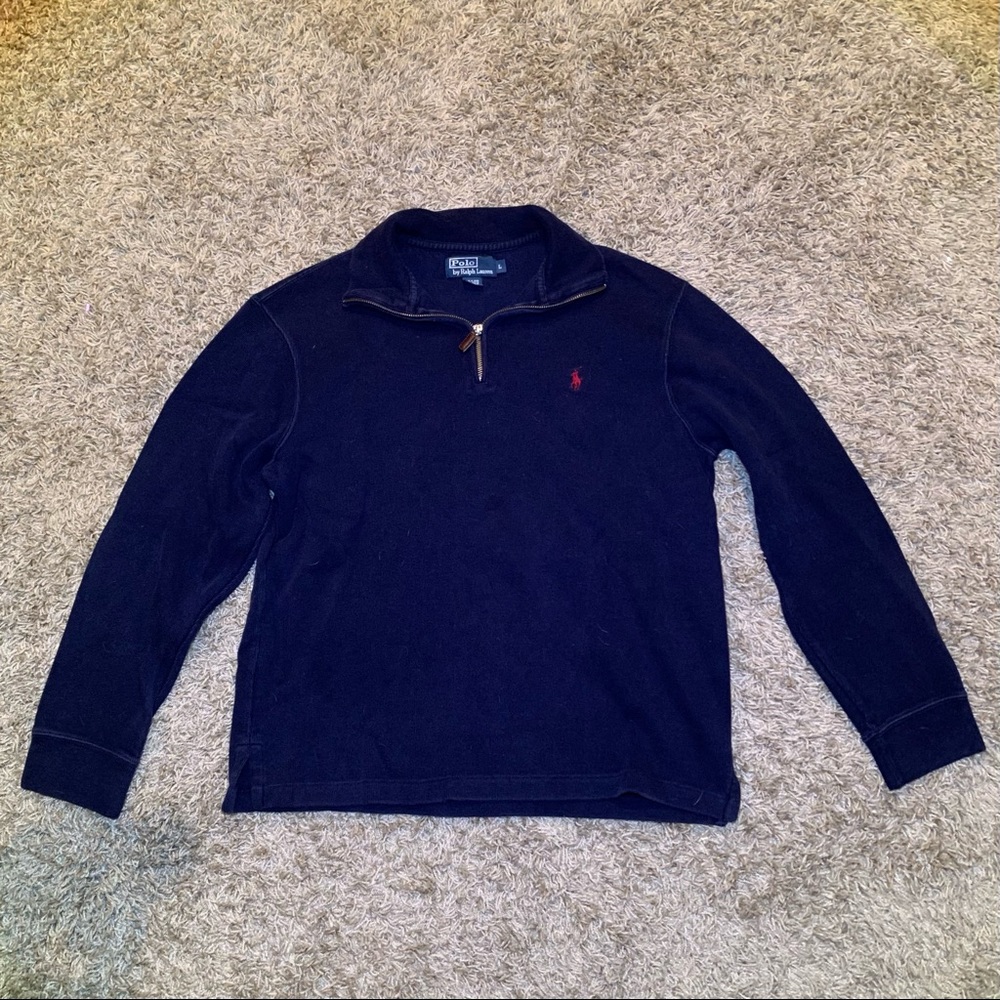 Men’s Large Navy Polo Quarter Zip